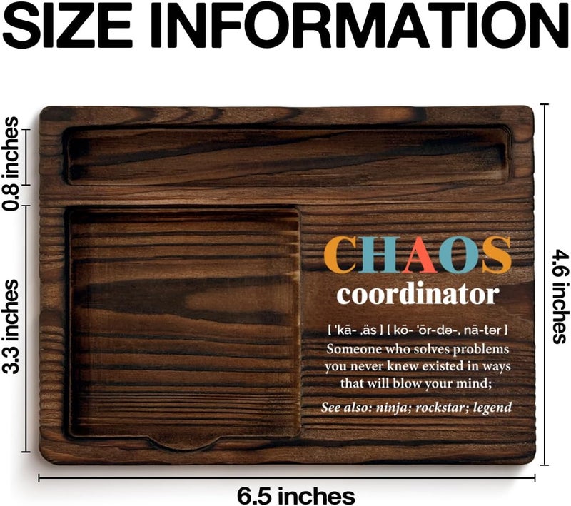 YGBF Chaos Coordinator Gifts for Women Men, Appreciation Gifts for Coworker Boss Leader Friends, Chaos Coordinator Definition Sticky Note Holder Office Decor - Image 2